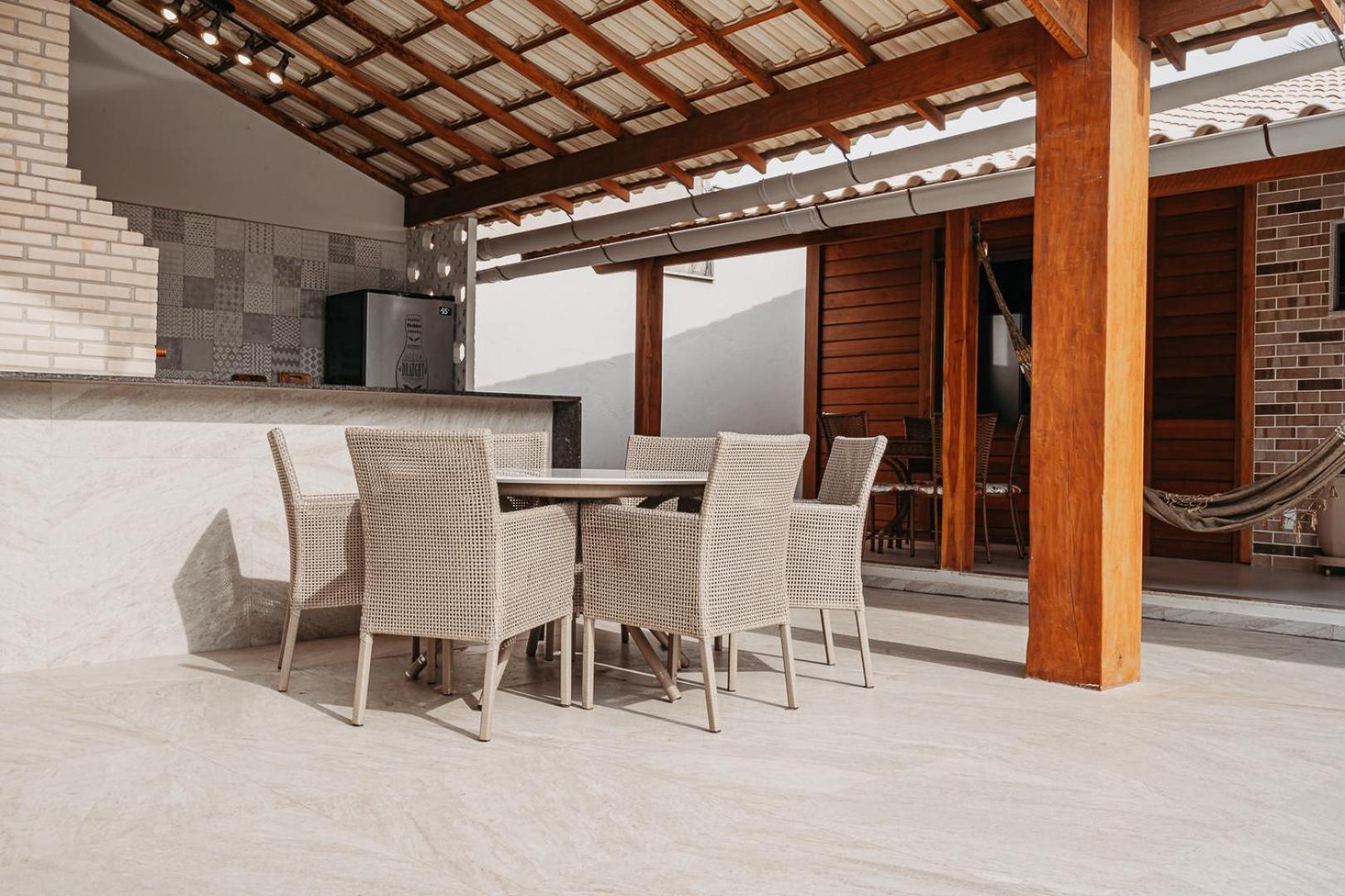 Casadecastelhanos, Quadra Do Mar De Castelhanos, 4 Suites Com Ar, Churrasqueira, Piscina, Hidromassagem, Cozinha Integrada Gourmet Ideal Para Familia E Amigos Anchieta  Luaran gambar